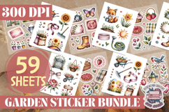 Garden sticker Sheet Bundle 59 Sheets Flowers Summer Birds Product Image 7
