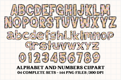 Easter Day Alphabet png clipart, easter day letters doodle Product Image 2