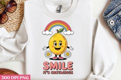 Smile, It s Contagious PNG, Mental Health Sublimati Product Image 1