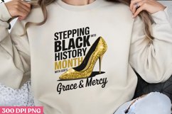 Stepping into Black History PNG, Black History Month Sublima Product Image 1
