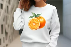 Watercolor Orange Clipart, Watercolor Clipart Product Image 2