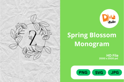 Spring Blossom Monogram Product Image 1