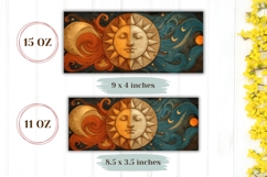 Stars Mug Wrap Design, Celestial Mug Sublimation, Sun Mug Product Image 2