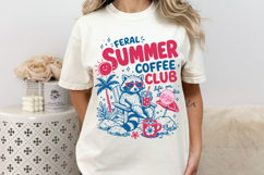Feral Summer Coffee Club PNG, Preppy Coastal Summer Product Image 2