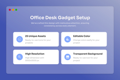 3D Icon Pack Modern Office Tech Setup Product Image 2