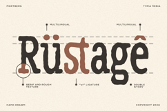 Mortberg - Rough Vintage Hand Drawn Slab Serif Product Image 2