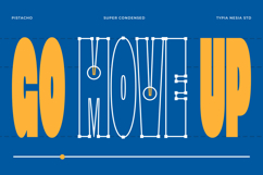 Pistacho - Bold Retro Super Condensed/ Tall Font Product Image 2