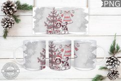 Christmas Dog Mug Wrap - Christmas Mug Sublimation Product Image 1