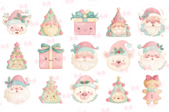 Cute Christmas Heads Clipart Product Image 2