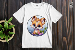 Cute Baby Fox Woodland Animal Clipart Sublimation PNG Product Image 2