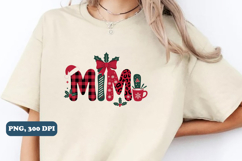 Mimi Christmas sublimation PNG Design, PNG Sublimation Product Image 3