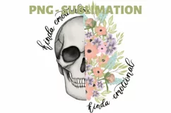 Floral Skull Png | Kinda Emotionless Kinda Emotional Product Image 1