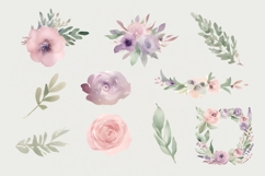 Watercolor Floral Clipart, Decorative Floral PNG Product Image 2