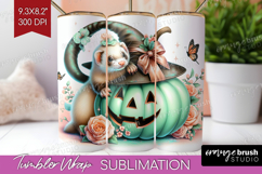 Ferret Halloween Tumbler Wrap Coquette Tumbler PNG Product Image 1