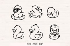 Rubber Duck SVG Bundle Cute Bath Duck Clipart Set 12 Files Product Image 2