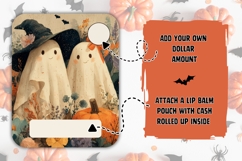 Floral Halloween Money Card Design, Cartoon Money Card Product Image 2
