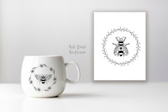 Bee wreath svg bundle, bee svg, bee kind svg, Product Image 2
