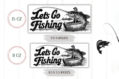 Let&#039;s Go Fishing Mug Wrap, Dad Mug, Fisherman Coffee Mug PNG Product Image 2