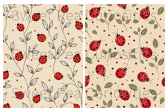 Lady Bugs, Paper, Shabby Chic, Papers, Junk Journal Product Image 2