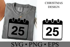December 25 Svg | Christmas svg | Shirt Svg Product Image 1
