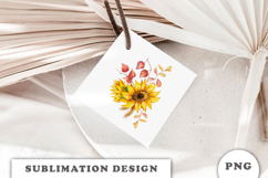 Watercolor Autumn Sunflowers png Product Image 2