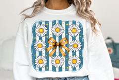 Flowers &amp; Bow Svg | Svg Files for Cricut | Shirt Svg Product Image 1
