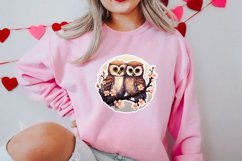 Chibi Owl Valentines Day Clipart and Stickers, Valentines PN Product Image 2