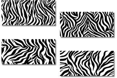 Abstract Black And White Tiger Print Patterns Product Image 2