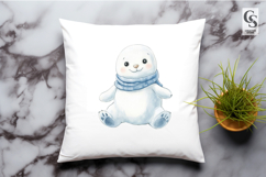 Cute Winter Polar Bear Clipart Sublimation PNG Product Image 2