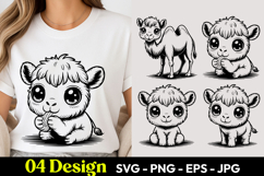 Kawaii Camel SVG PNG Product Image 1
