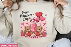 Happy Valentine's Day PNG, Cozy Valentine Sublimation P Product Image 1