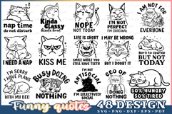 Funny Quotes SVG, Sarcastic SVG Bundle, Funny animals SVG Product Image 2