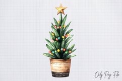 Cozy Christmas Houseplant Clipart PNG Product Image 1