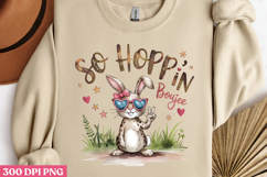 So hoppin&#039; Boujee PNG, Retro Easter Day Sublimati Product Image 2