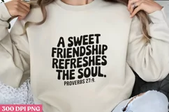 A SWEET FRIENDSHIP REFRESHES PNG, Friendship Sublimation PNG Product Image 1