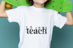 Floral Teach Back to School SVG PNG Product Image 2