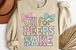 Oh for peeps sake PNG, Coquette Easter Day Sublimation PNG Product Image 2