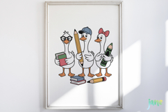 Back To School Goose Sublimation Clipart Product Image 5