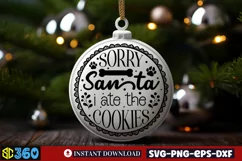 Sorry santa i ate the cookies SVG, Christmas SVG Product Image 2