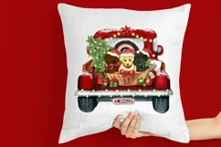 Christmas labrador dogs in a truck, Christmas labrador Product Image 2