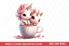 Animals Stacked Sublimation Clipart Product Image 1