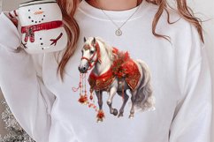 Christmas Horses Clipart, Christmas Horses Clipart Product Image 2