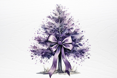 Lavender And Christmas Tree Sublimation PNG Product Image 2