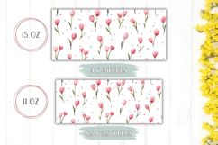 Pink Tulips Mug Wrap, Flowers Mug PNG, Cute Mug Design Product Image 2