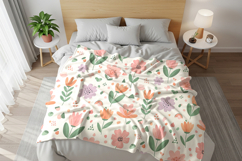 Bedroom blanket fabric mockup Product Image 3