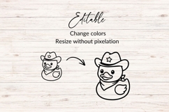 Cowboy Rubber Duck SVG Product Image 2