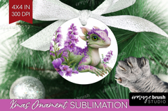 Floral Dragon Ornament PNG - Fantasy PNG Sublimation Product Image 1