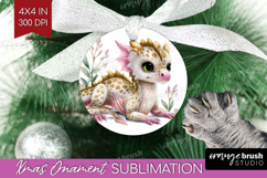Floral Dragon Ornament PNG - Fantasy PNG Sublimation Product Image 1