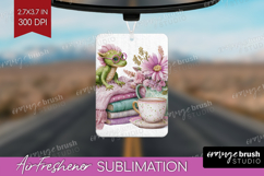 Floral Dragon Air Freshener PNG - Fantasy PNG Sublimation Product Image 1