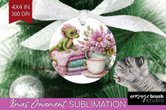 Floral Dragon Ornament PNG - Fantasy PNG Sublimation Product Image 1